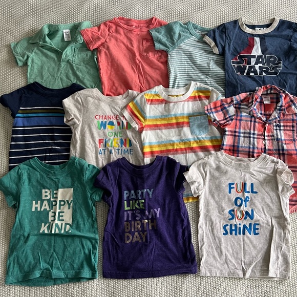 11 Cat & Jack & Carter’s Size 18 Months T-Shirts - Picture 3 of 14